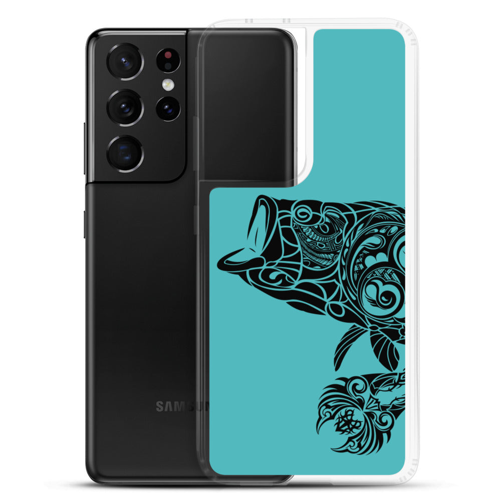 Samsung Case - Largemouth Bass - Teal - Tribewear Outdoors