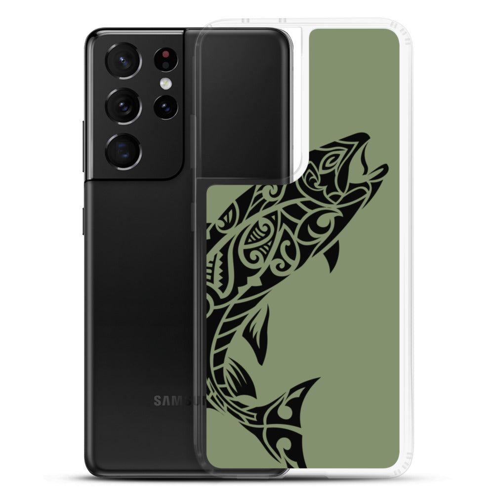 Samsung Case - Rainbow Trout - Camo Green - Tribewear Outdoors