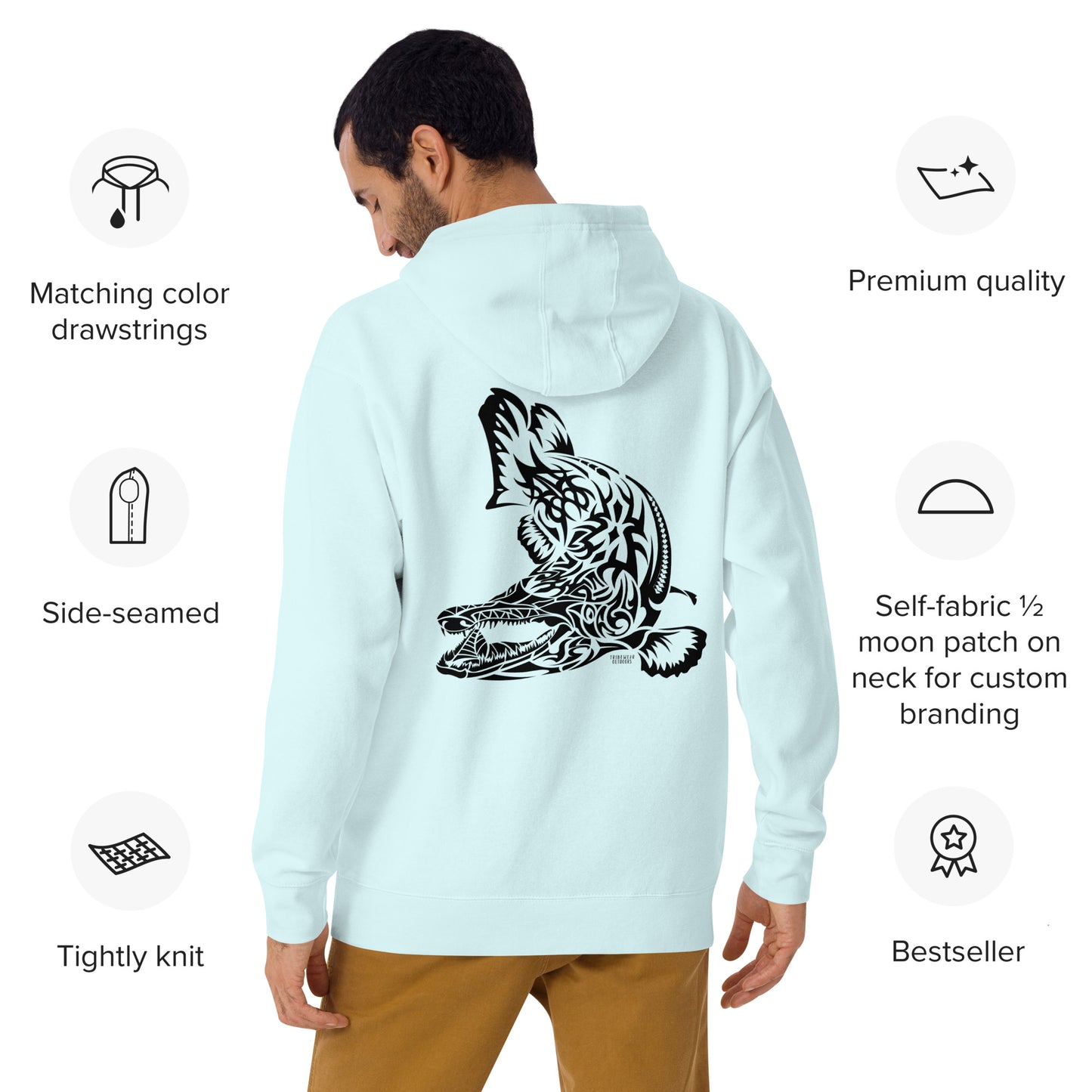 WILD LIFE Alligator Gar Premium Hoodie