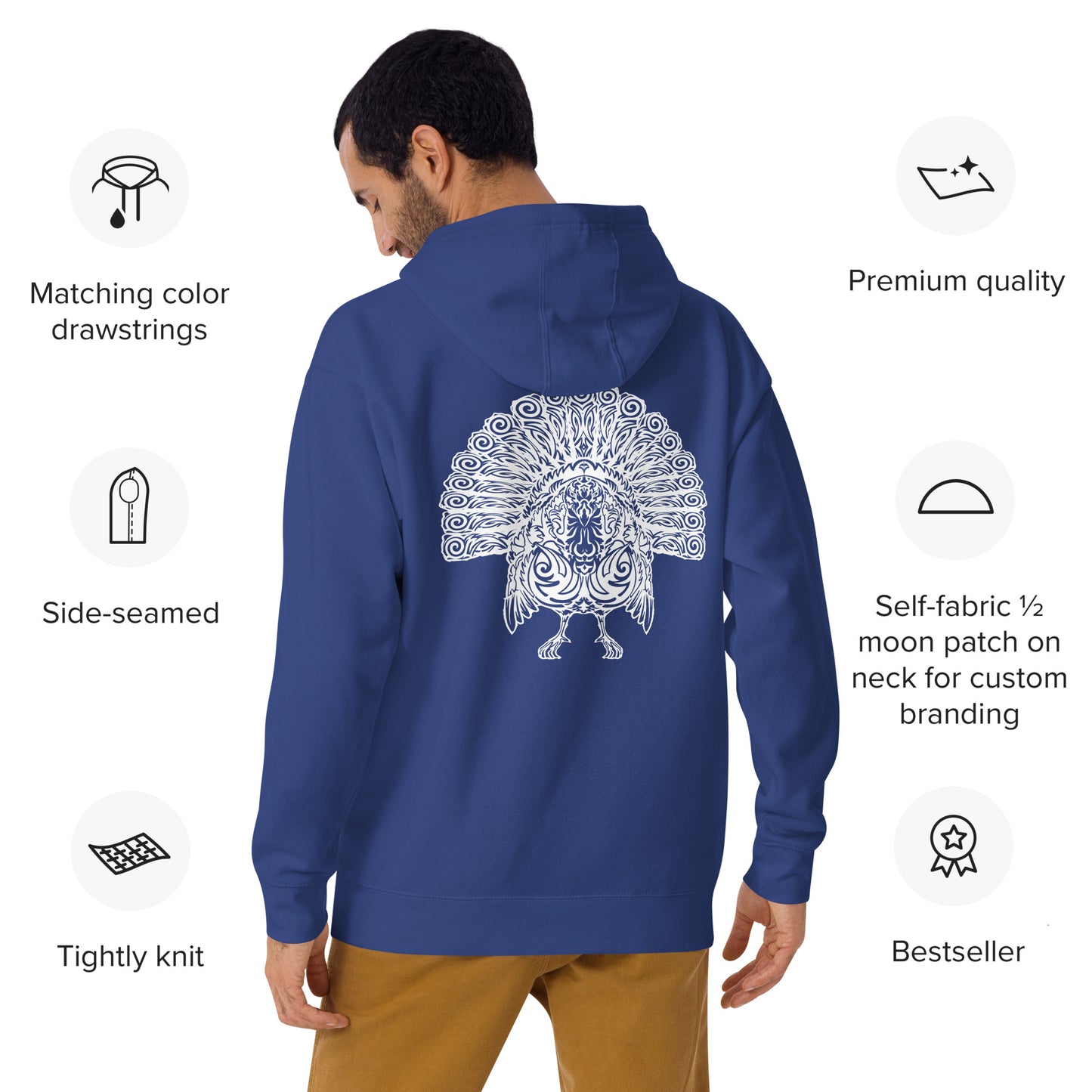 Premium Hoodie - Wild Turkey