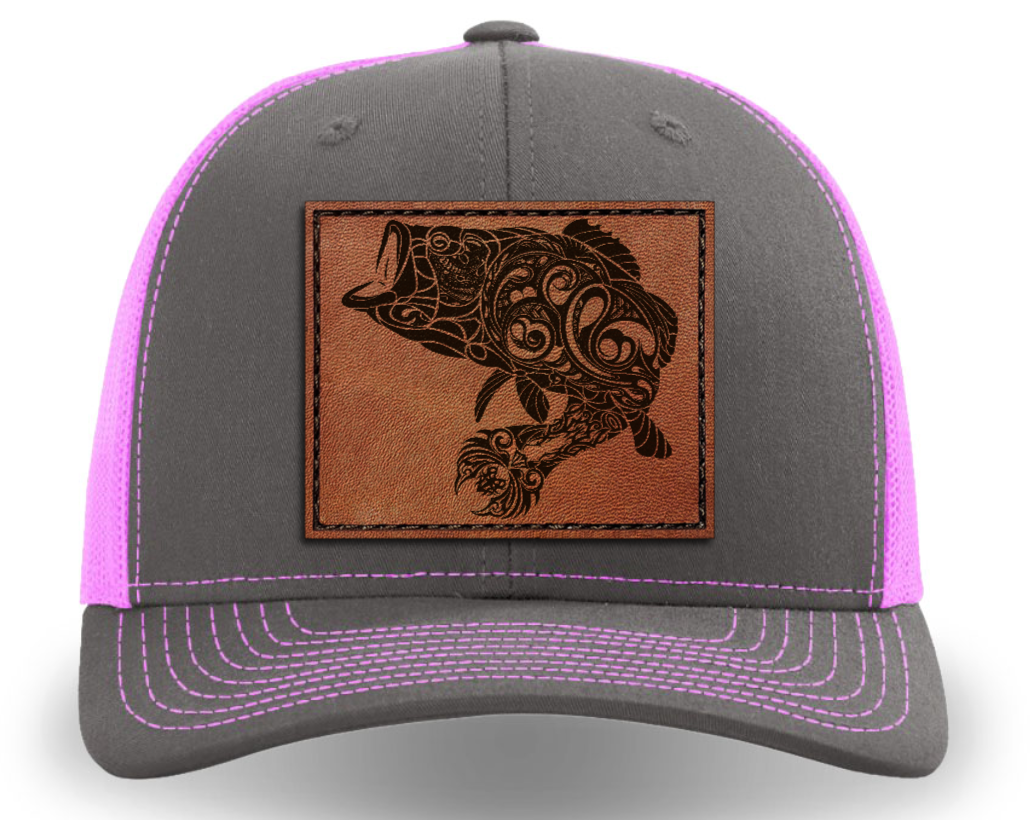 Leather Patch Hat - Largemouth - Tribewear Outdoors