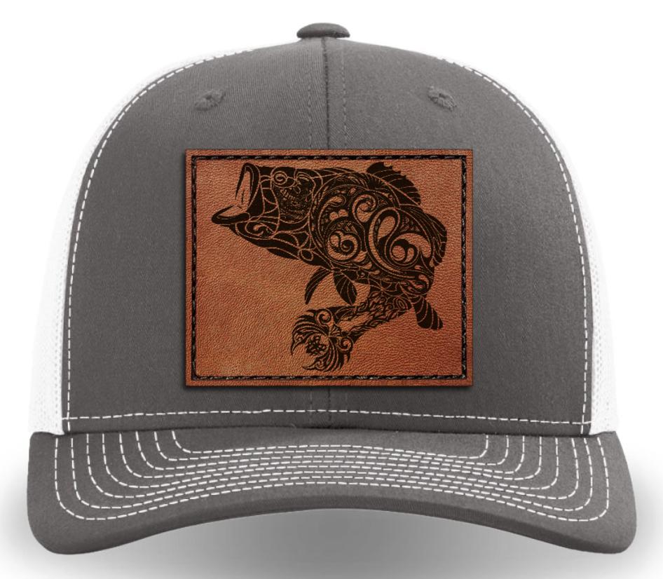 Leather Patch Hat - Largemouth – Tribewear Outdoors