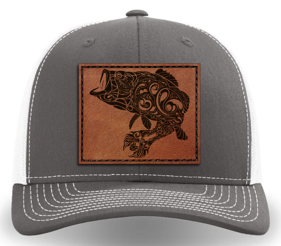 Leather Patch Hat - Largemouth - Tribewear Outdoors