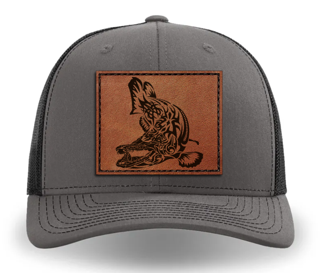 WILD LIFE Leather Patch Hat - Alligator Gar