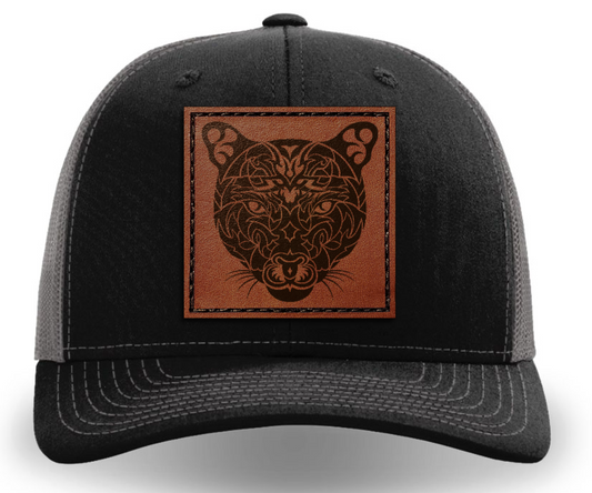 Leather Patch Hat - Mountain Lion - Tribewear Outdoors