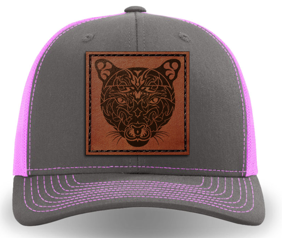 Leather Patch Hat - Mountain Lion - Tribewear Outdoors