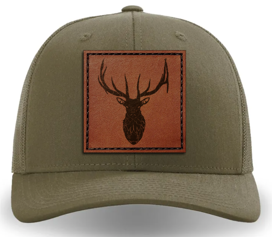 Leather Patch Hat - Elk