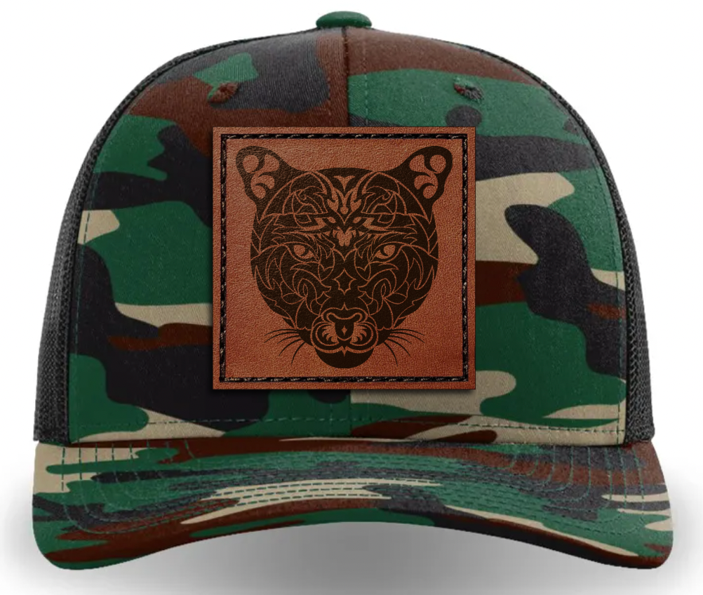 Leather Patch Hat - Mountain Lion