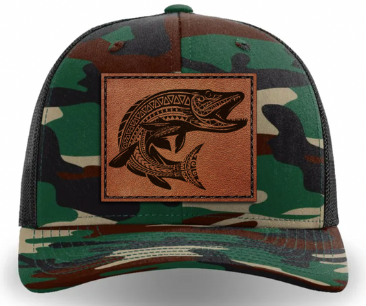 Leather Patch Hat - Muskie