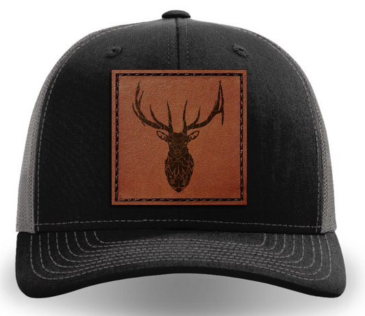 Leather Patch Hat - Elk - Tribewear Outdoors