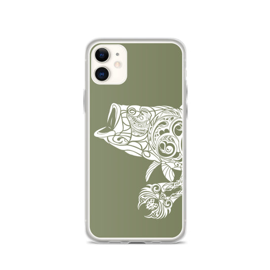 iPhone Case - Largemouth Bass - Forest Green