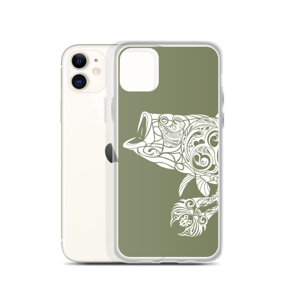 iPhone Case - Largemouth Bass - Forest Green