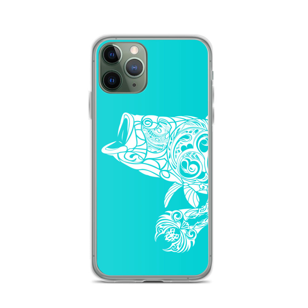 iPhone Case - Largemouth Bass - Turquosie