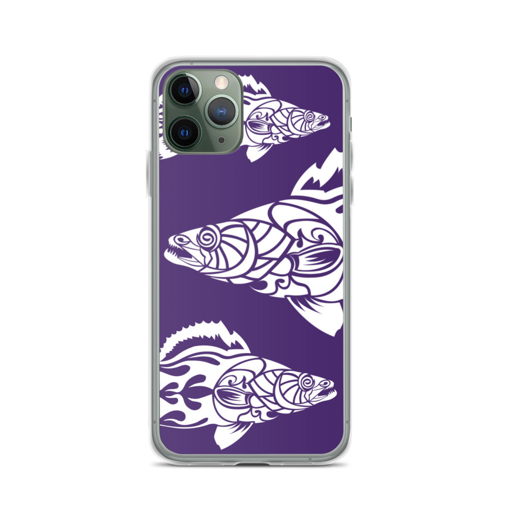 iPhone Case- Walleye - Purple