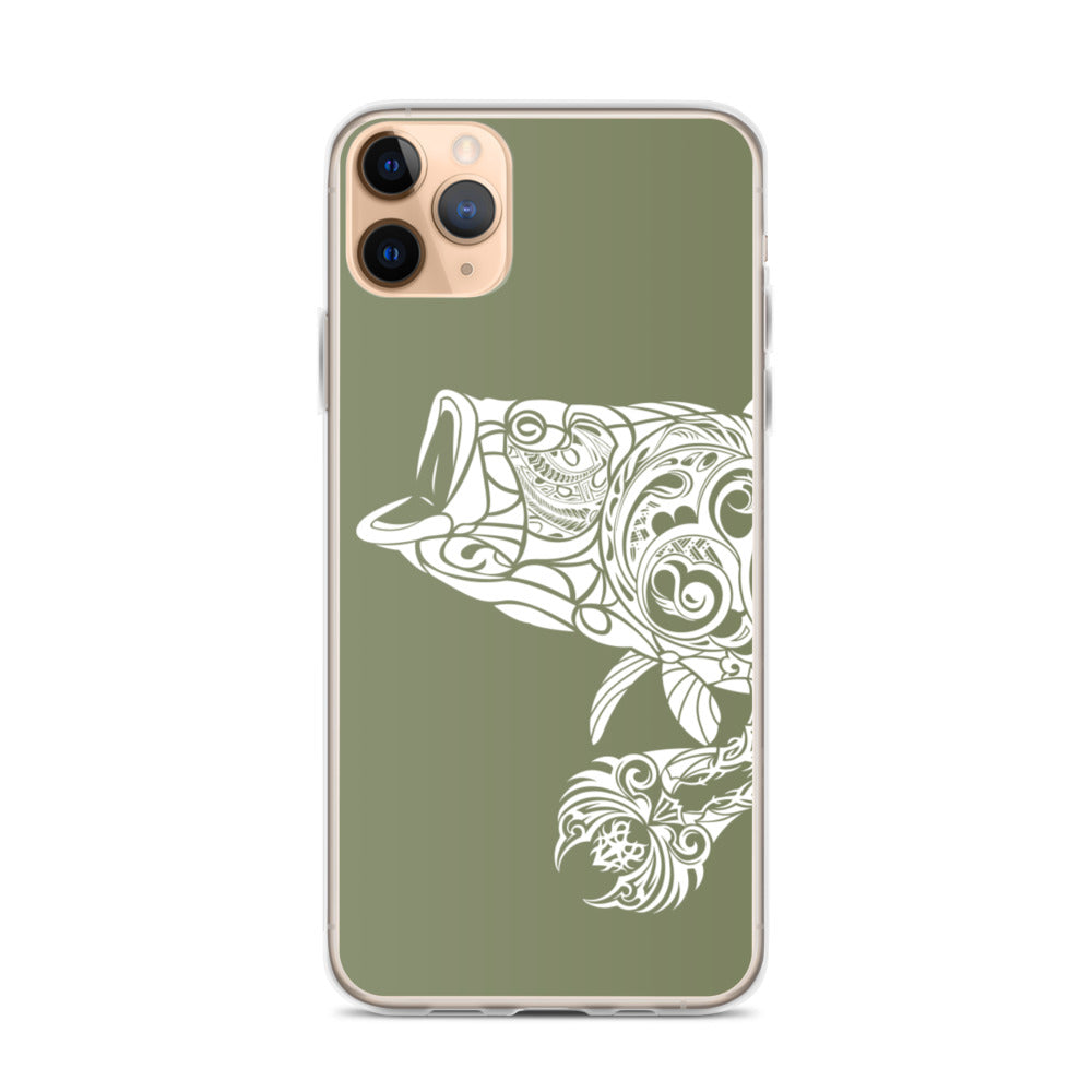 iPhone Case - Largemouth Bass - Forest Green