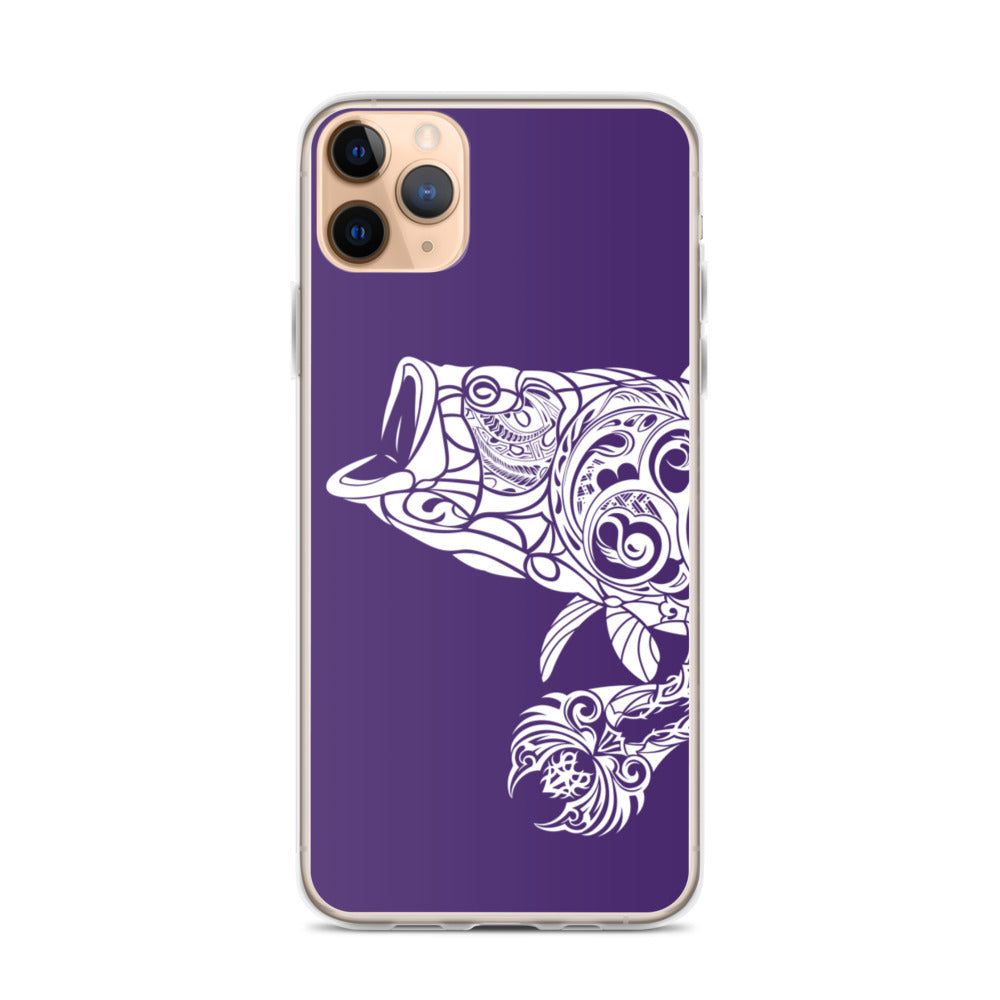 iPhone Case - Largemouth Bass - Purple