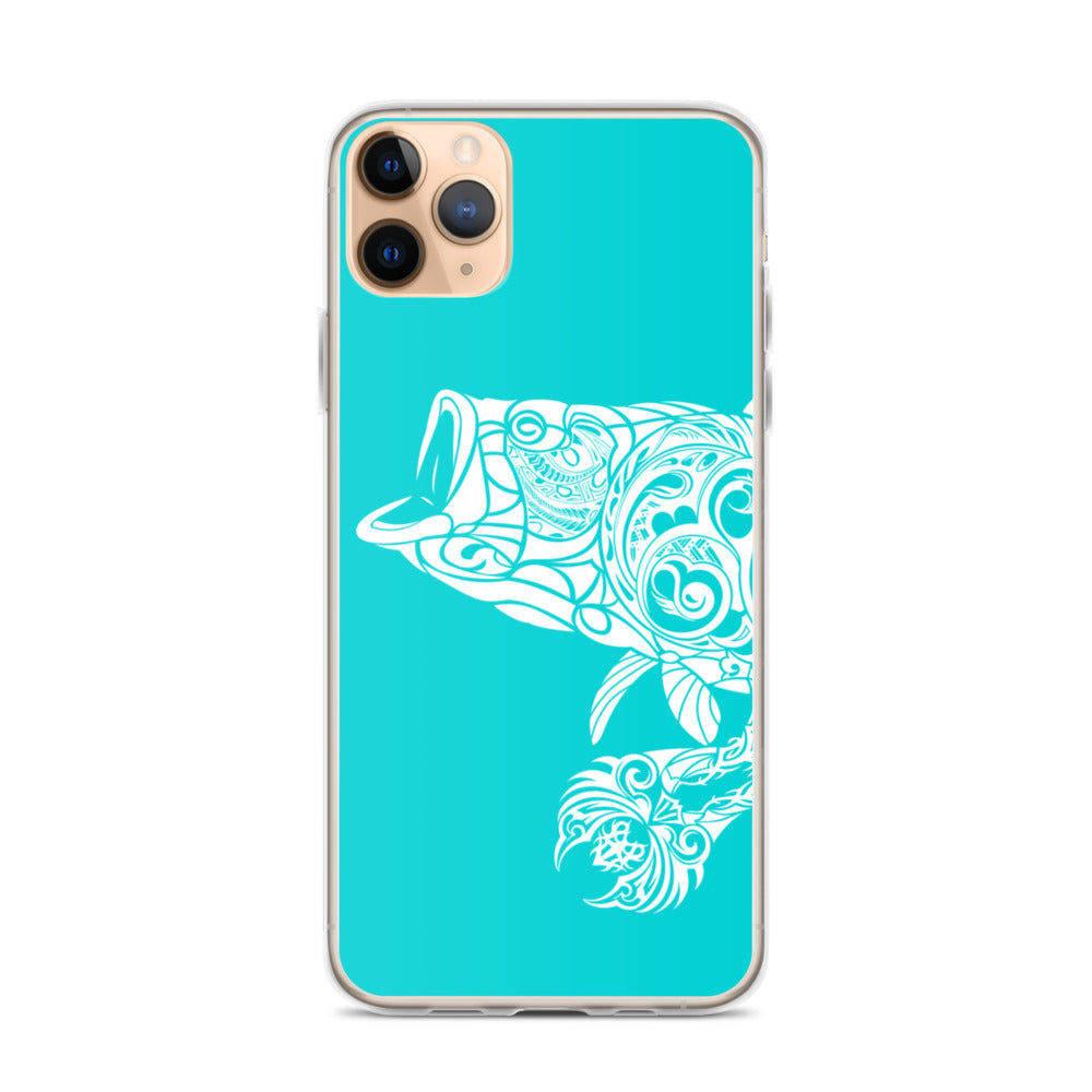 iPhone Case - Largemouth Bass - Turquosie