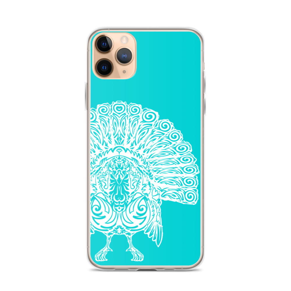 iPhone Case- Wild Turkey - Turquoise