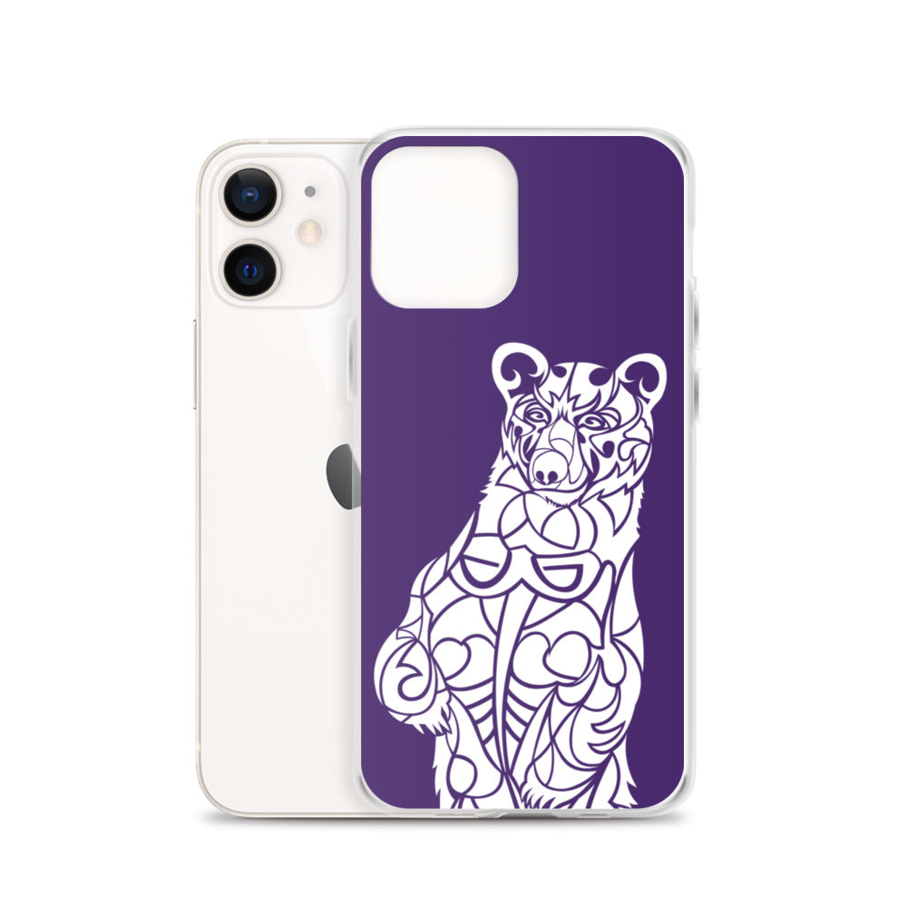 iPhone Case - Black Bear - Purple