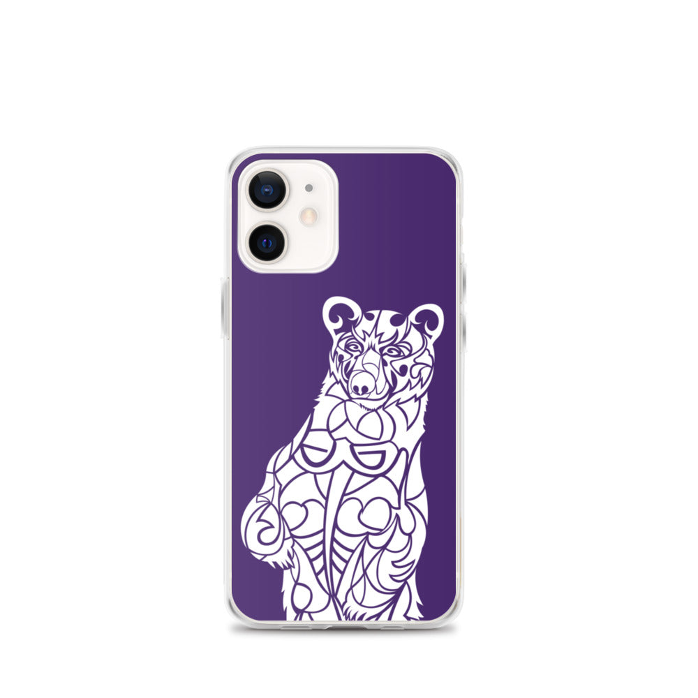 iPhone Case - Black Bear - Purple