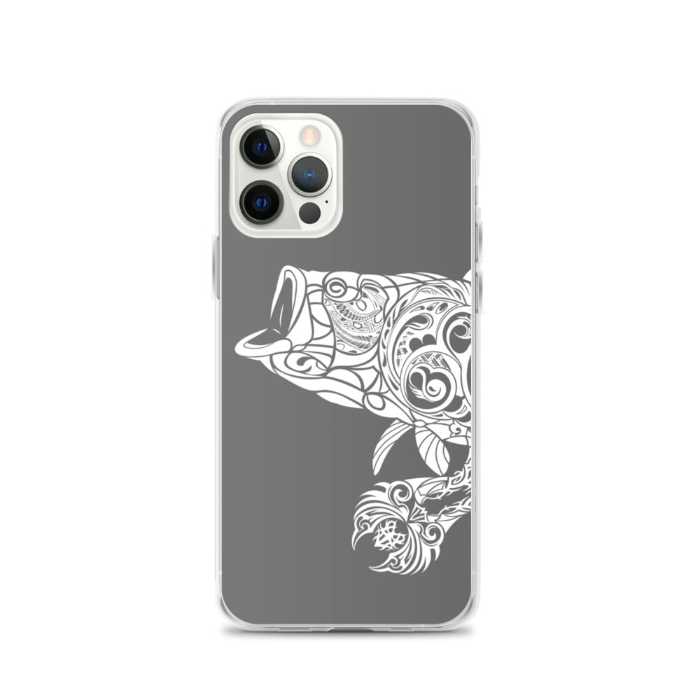 iPhone Case - Largemouth Bass - Grey