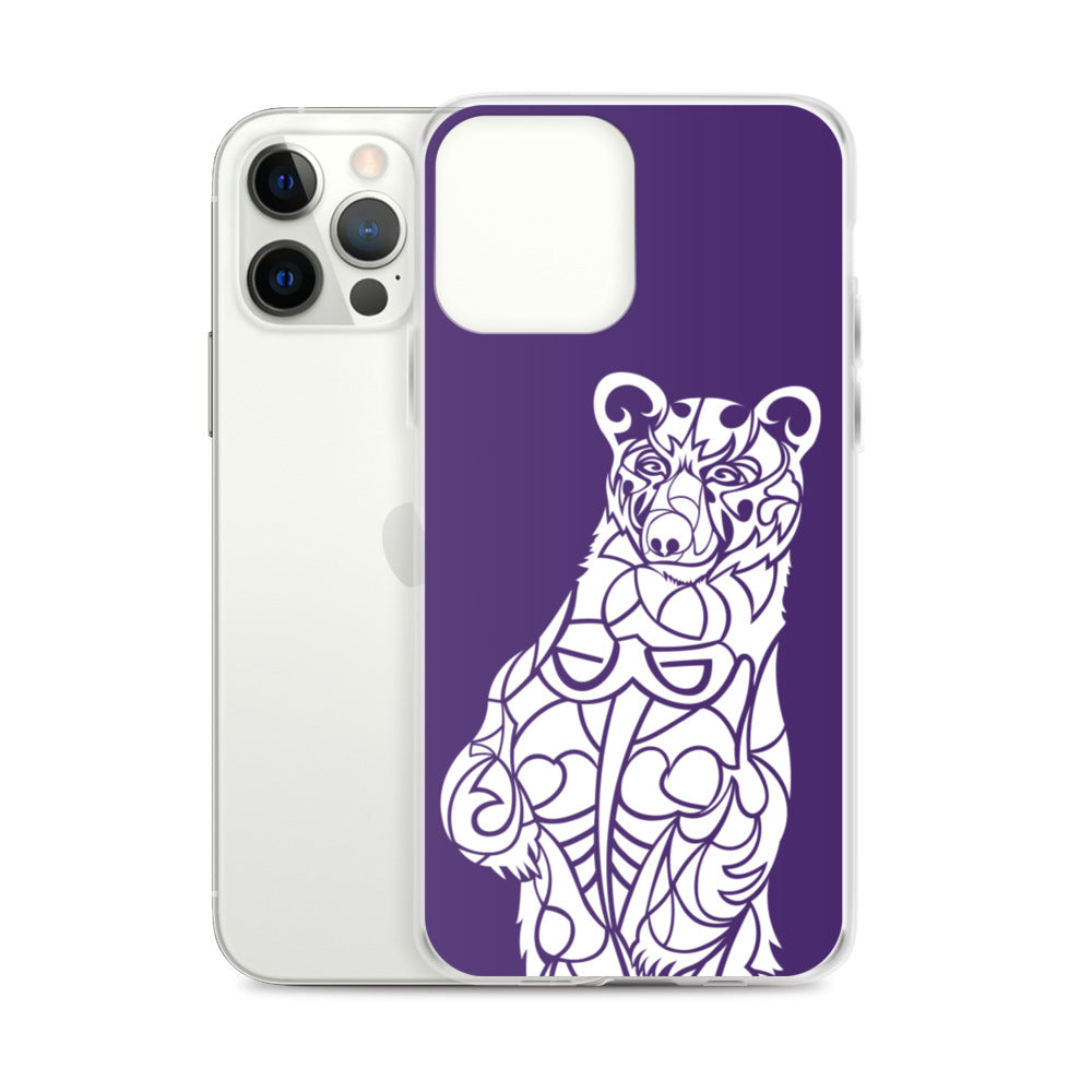 iPhone Case - Black Bear - Purple