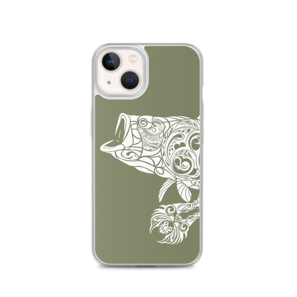 iPhone Case - Largemouth Bass - Forest Green
