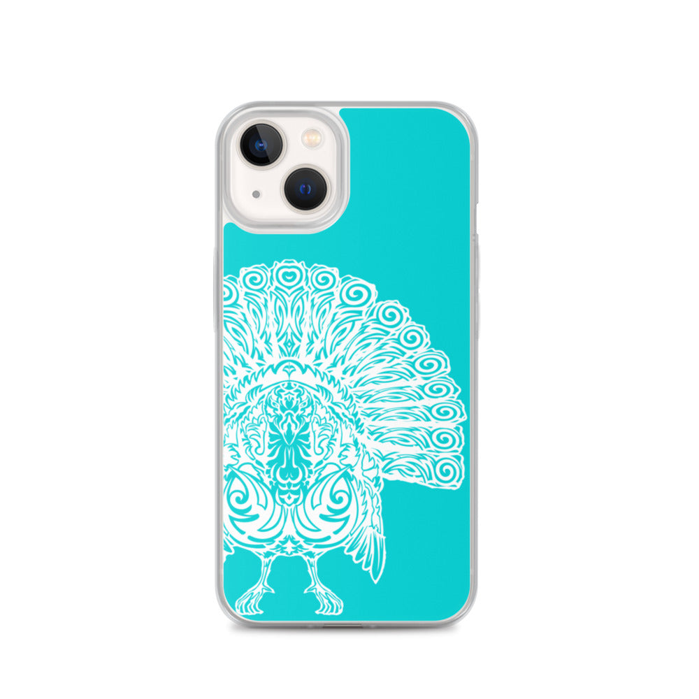 iPhone Case- Wild Turkey - Turquoise