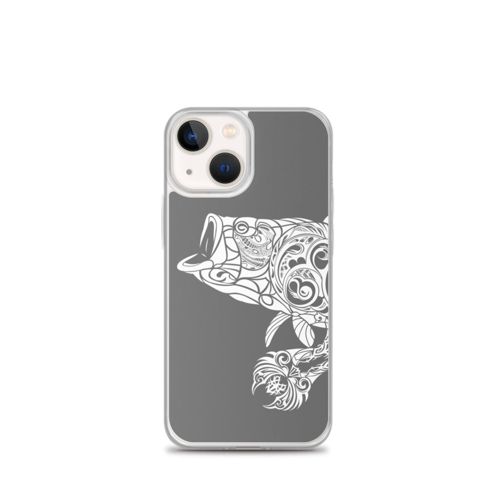 iPhone Case - Largemouth Bass - Grey