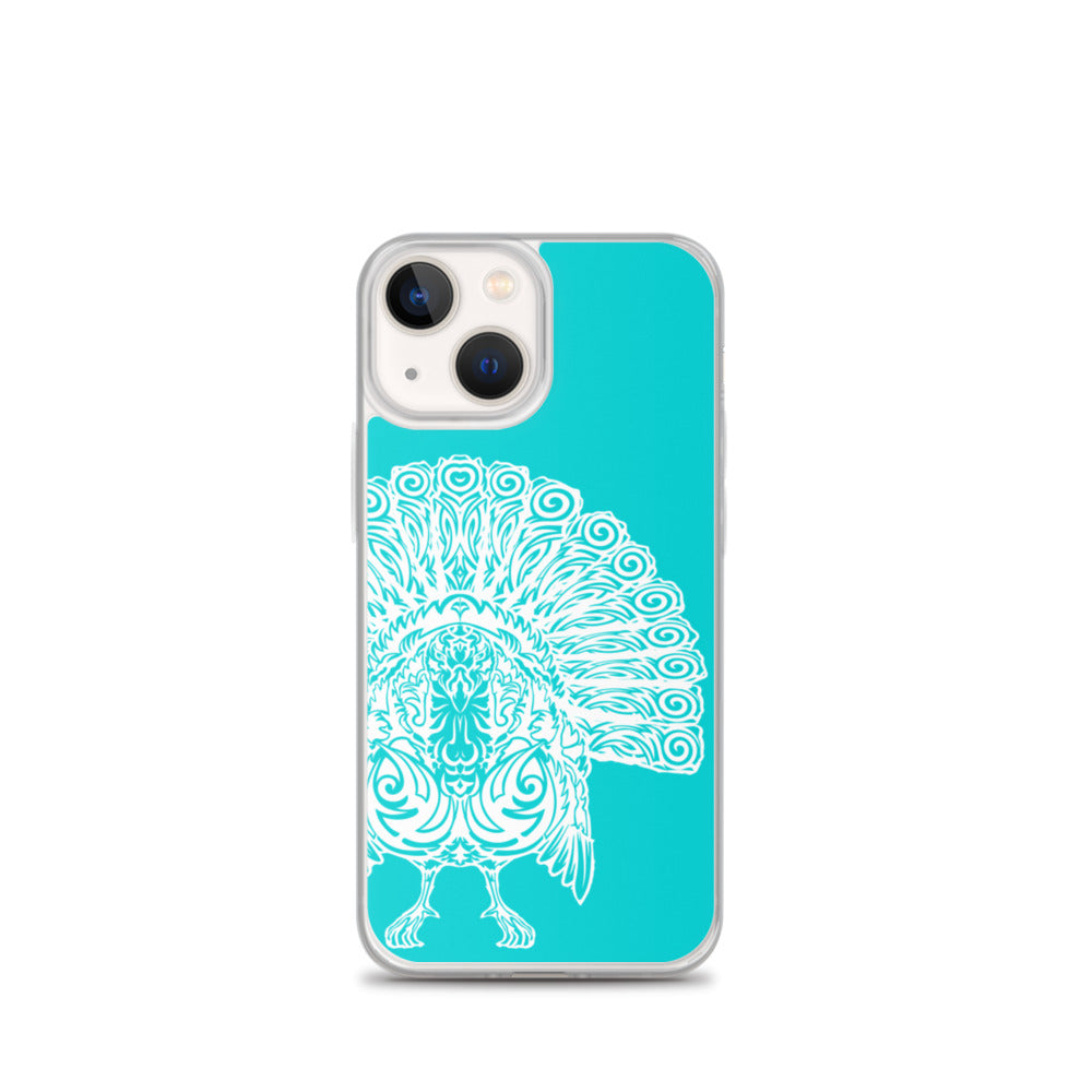 iPhone Case- Wild Turkey - Turquoise