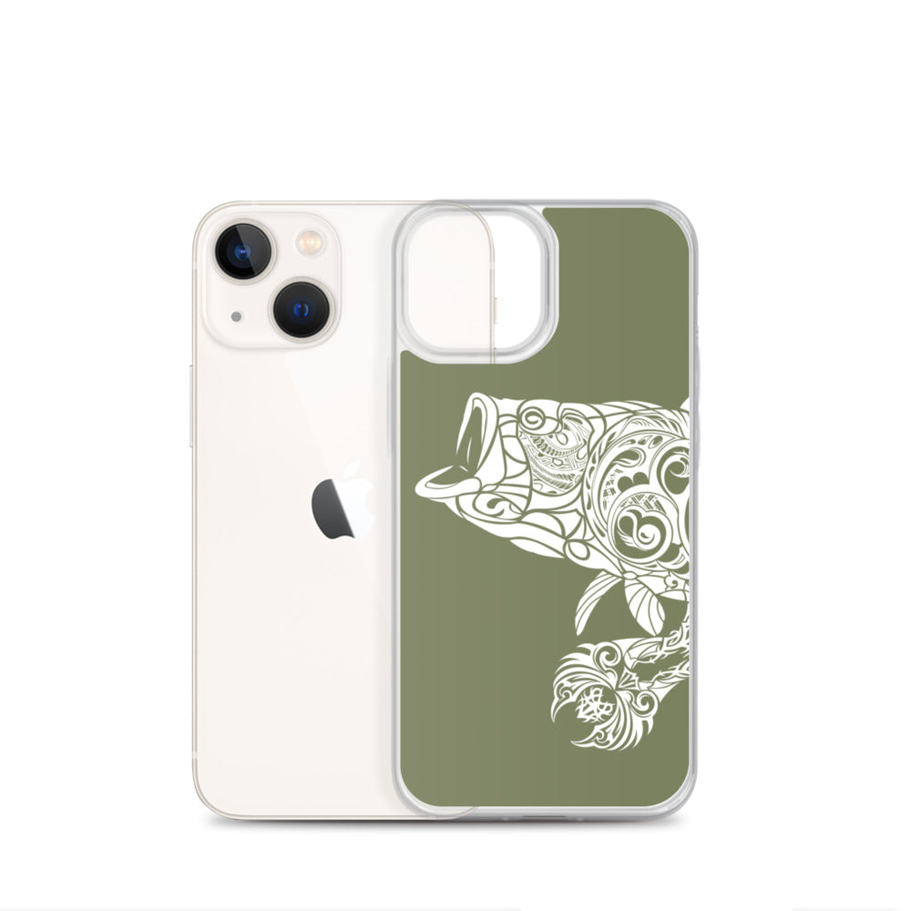 iPhone Case - Largemouth Bass - Forest Green