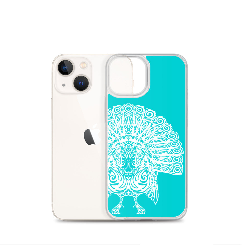 iPhone Case- Wild Turkey - Turquoise