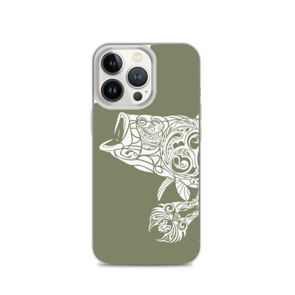 iPhone Case - Largemouth Bass - Forest Green