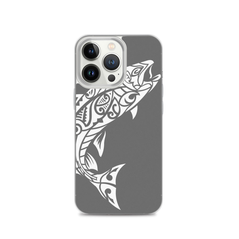 iPhone Case - Rainbow Trout - Grey