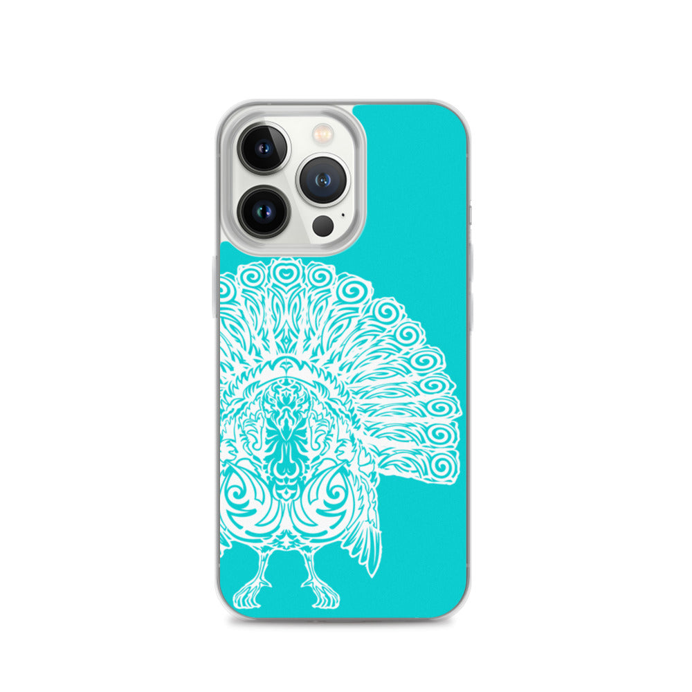 iPhone Case- Wild Turkey - Turquoise