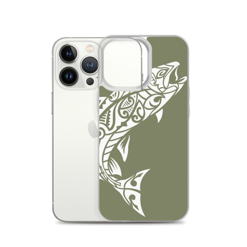 iPhone Case - Rainbow Trout - Forest Green