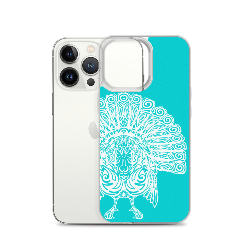iPhone Case- Wild Turkey - Turquoise