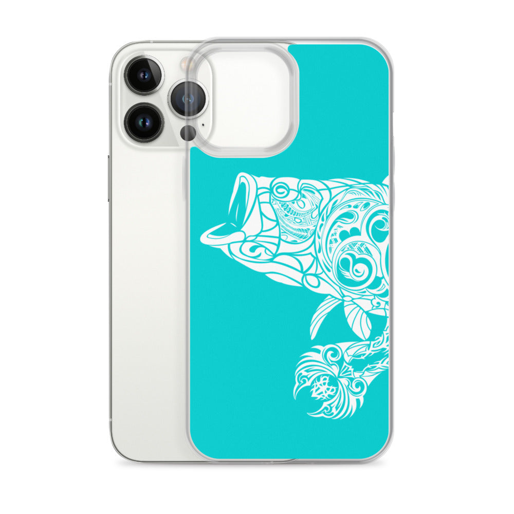 iPhone Case - Largemouth Bass - Turquosie