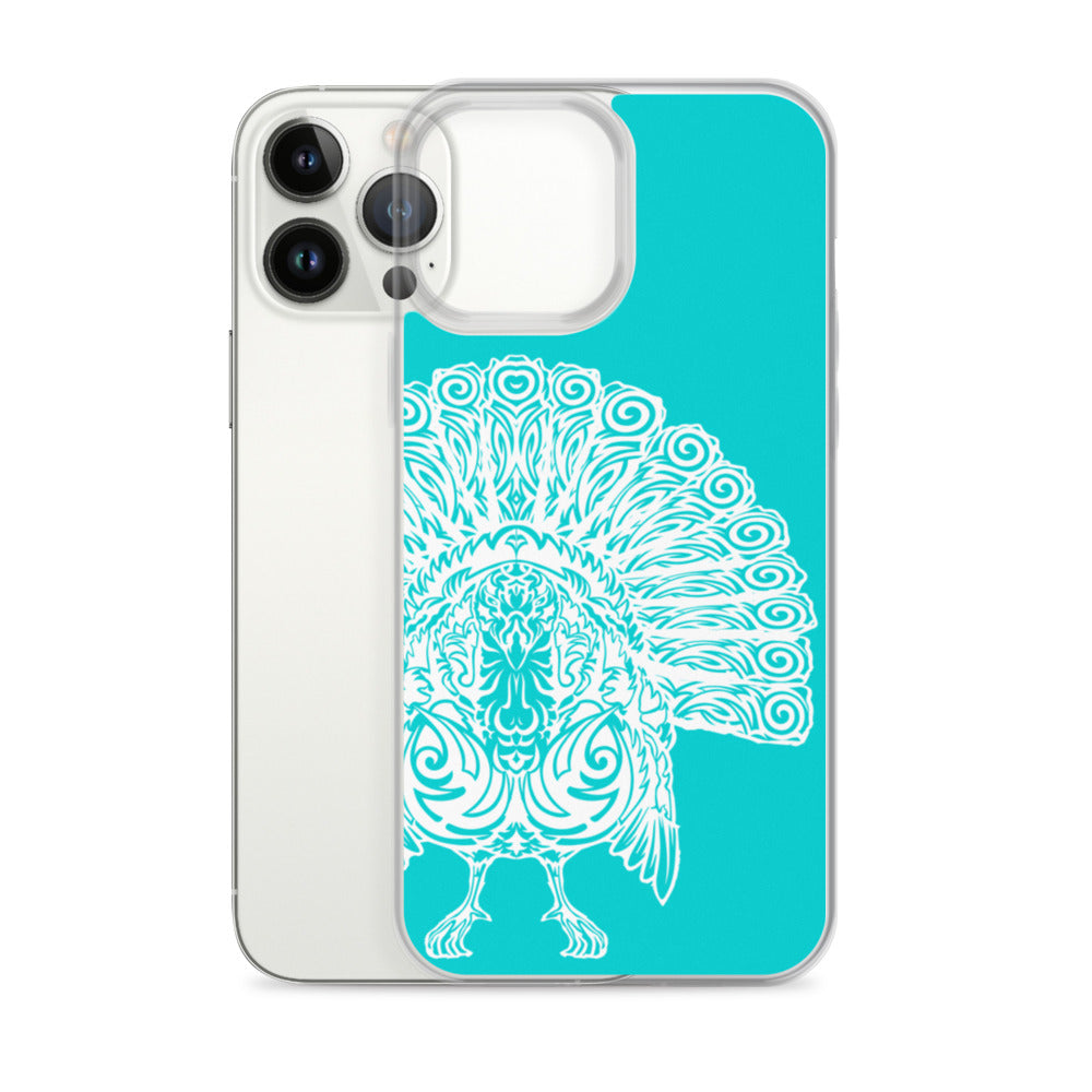 iPhone Case- Wild Turkey - Turquoise