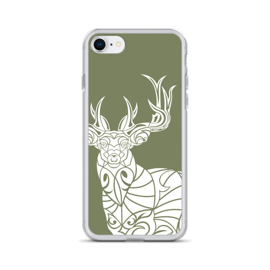 iPhone Case - Whitetail Deer - Forest Green