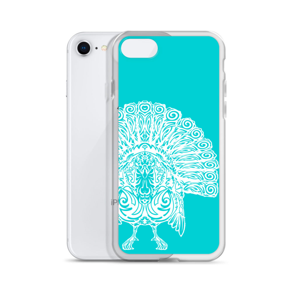 iPhone Case- Wild Turkey - Turquoise