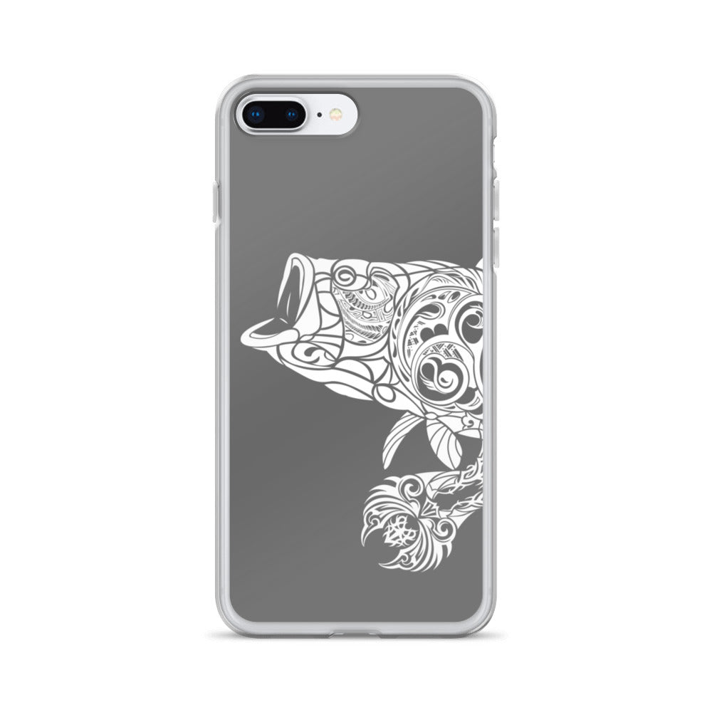 iPhone Case - Largemouth Bass - Grey