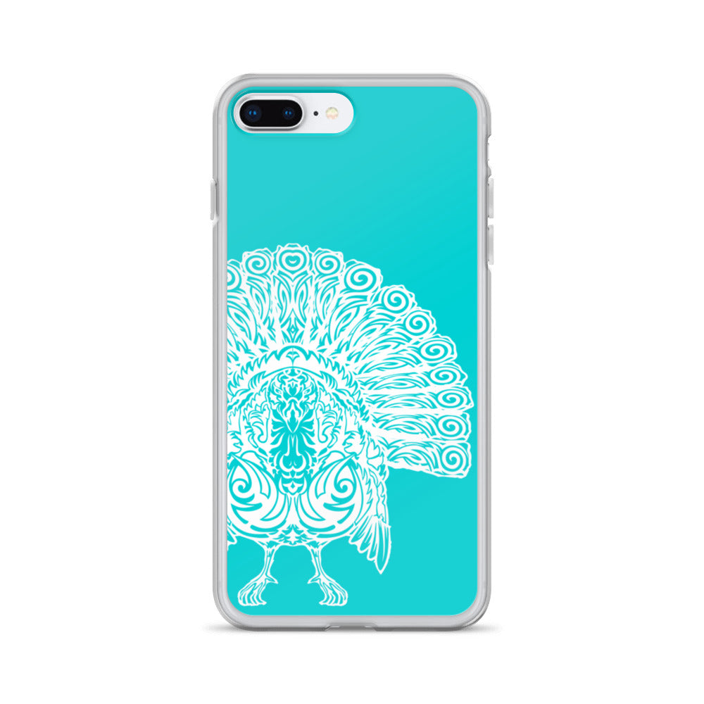 iPhone Case- Wild Turkey - Turquoise