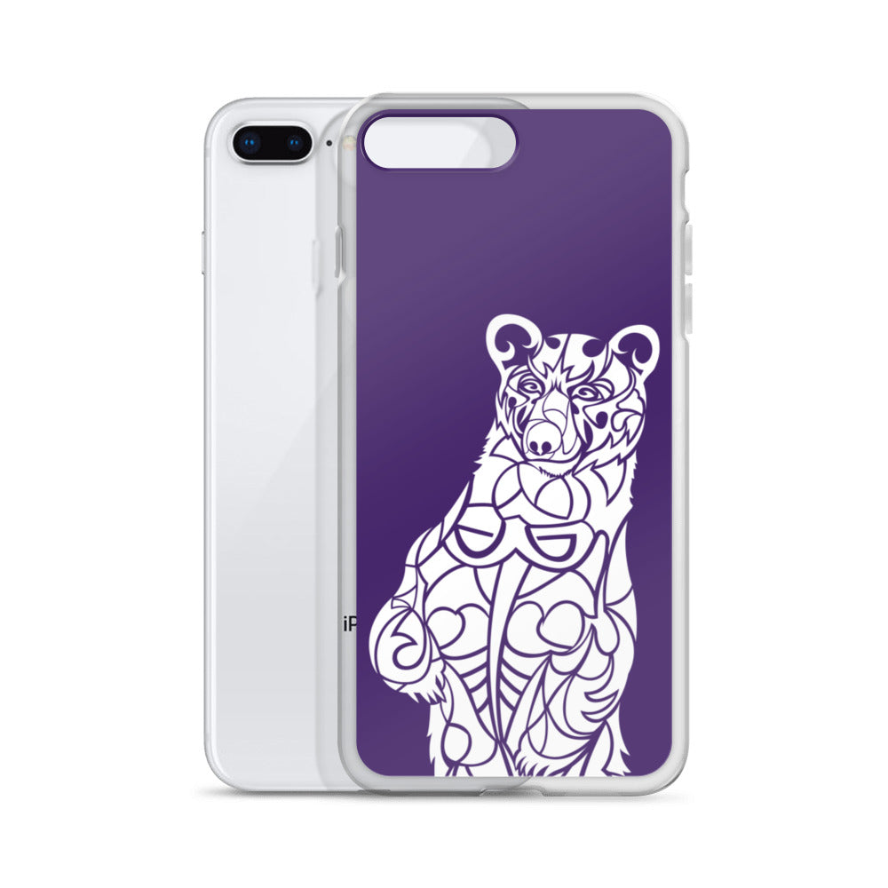 iPhone Case - Black Bear - Purple