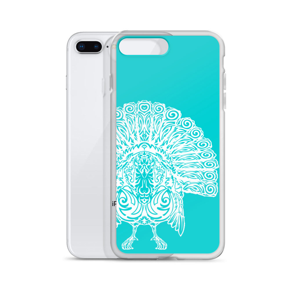 iPhone Case- Wild Turkey - Turquoise