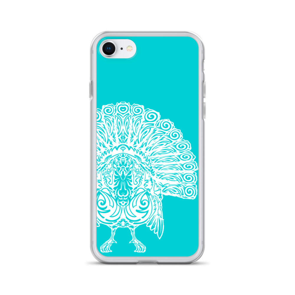 iPhone Case- Wild Turkey - Turquoise