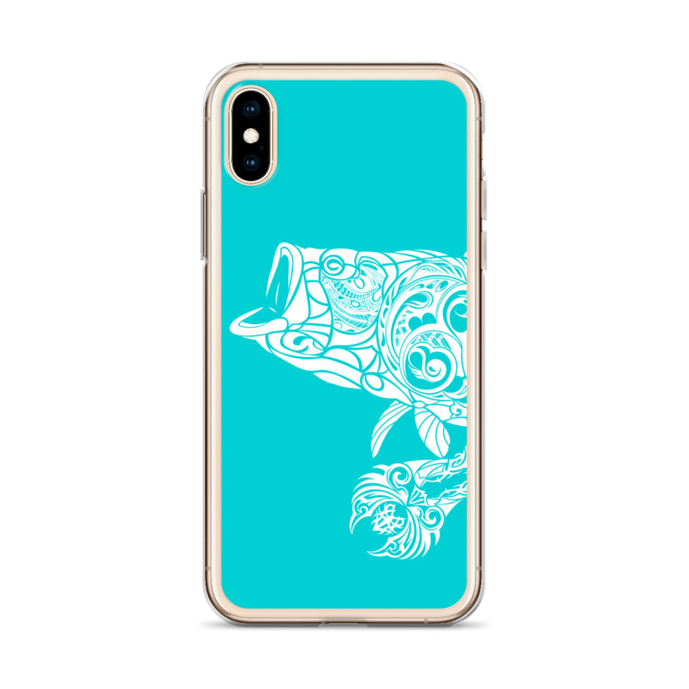 iPhone Case - Largemouth Bass - Turquosie