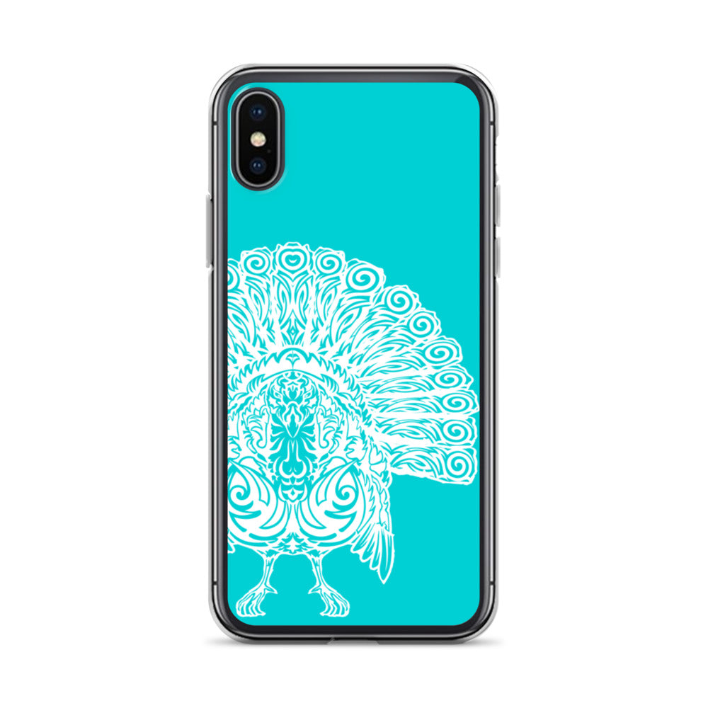 iPhone Case- Wild Turkey - Turquoise