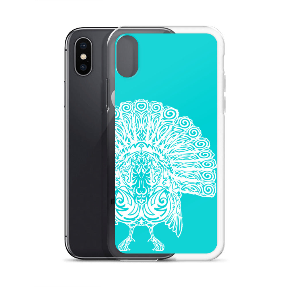 iPhone Case- Wild Turkey - Turquoise