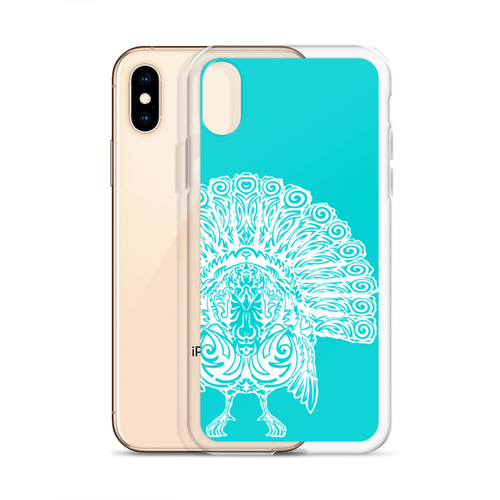 iPhone Case- Wild Turkey - Turquoise